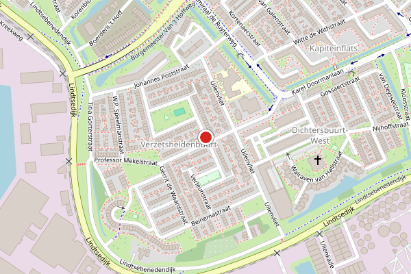 Brandweer-melding op Jan Vrolijkstraat, Zwijndrecht op 16 juli, kaart-overzicht