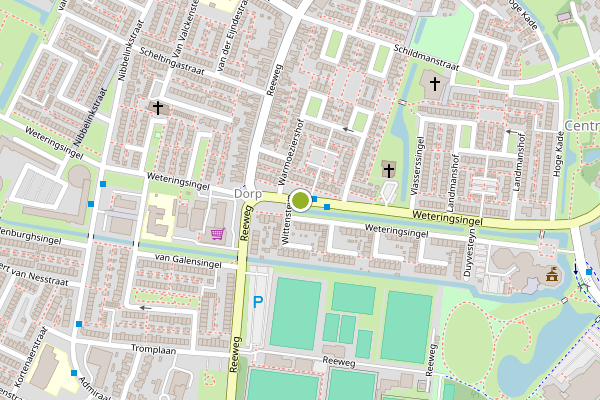 Ambulance-melding op Weteringsingel, Hendrik-Ido-Ambacht op 17 juli, kaart-overzicht