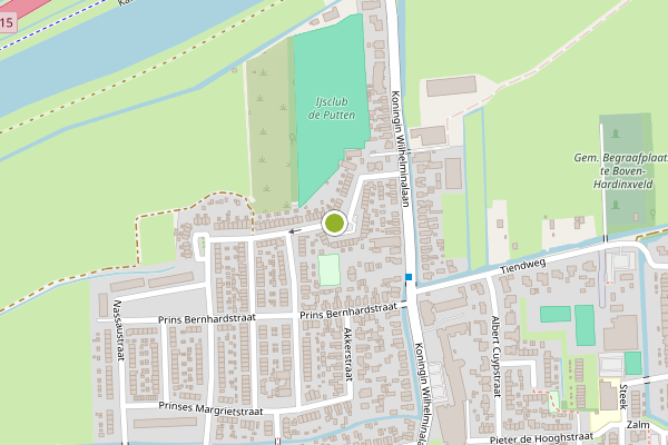 Ambulance-melding op Prinses Marijkestraat, Hardinxveld-Giessendam op 10 juli, kaart-overzicht