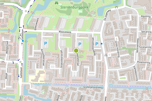 Ambulance-melding op Heelalstraat, Dordrecht op 18 juli, kaart-overzicht