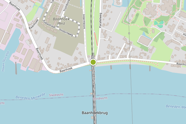 Ambulance-melding op Baanhoek, Sliedrecht op 18 juli, kaart-overzicht