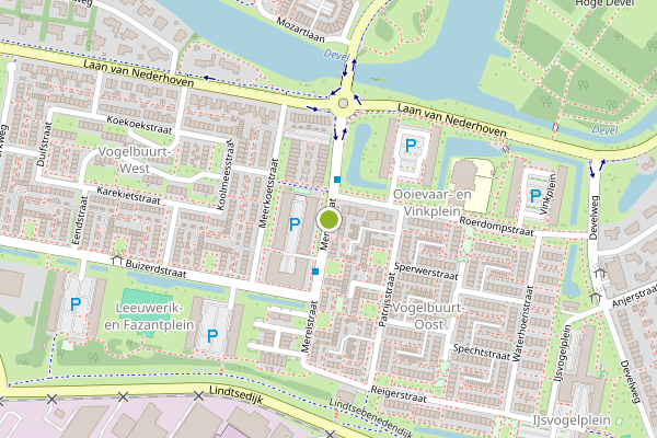 Ambulance-melding op Merelstraat, Zwijndrecht op 19 juli, kaart-overzicht