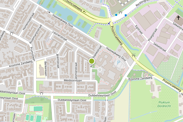 Ambulance-melding op Kamperfoeliestraat, Dordrecht op 19 juli, kaart-overzicht