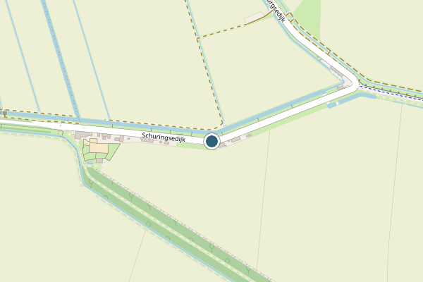 Politie-melding op Schuringsedijk, Strijen op 20 juli, kaart-overzicht
