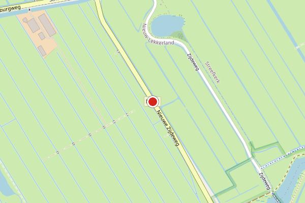 Brandweer-melding op Nieuwe Zijdeweg, Nieuw-Lekkerland op 20 juli, kaart-overzicht