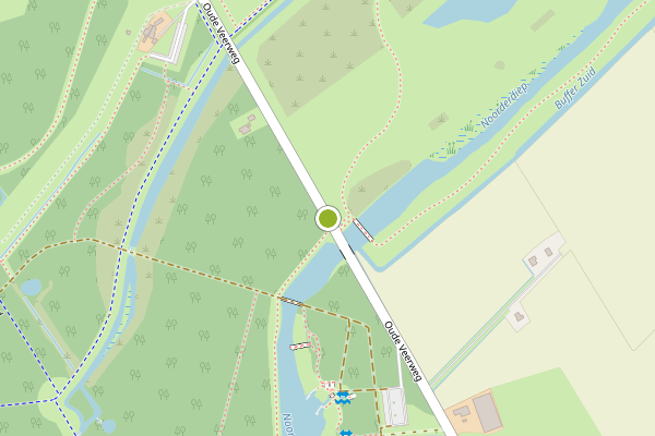 Ambulance-melding op Oude Veerweg, Dordrecht op 21 juli, kaart-overzicht
