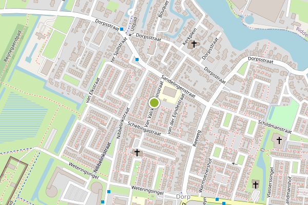 Ambulance-melding op Van Valckensteinstraat, Hendrik-Ido-Ambacht op 21 juli, kaart-overzicht