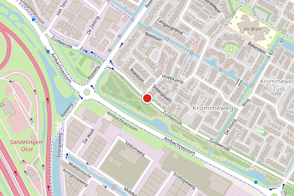 Brandweer-melding op Zuidwende, Hendrik-Ido-Ambacht op 21 juli, kaart-overzicht