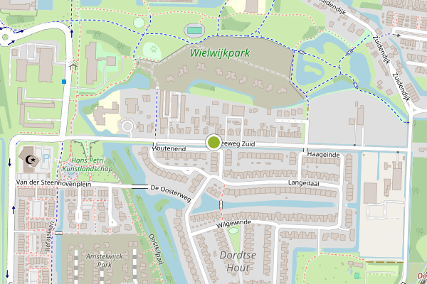 Ambulance-melding op Reeweg Zuid, Dordrecht op 21 juli, kaart-overzicht
