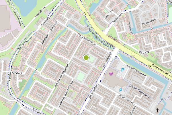 Ambulance-melding op Aert de Gelderstraat, Papendrecht op 21 juli, kaart-overzicht