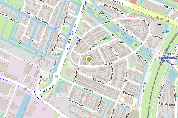 Ambulance-melding op Weberstraat, Sliedrecht op 21 juli, kaart-overzicht