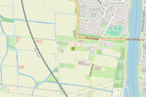 Ambulance-melding op S'Gravendeel op 22 juli, kaart-overzicht