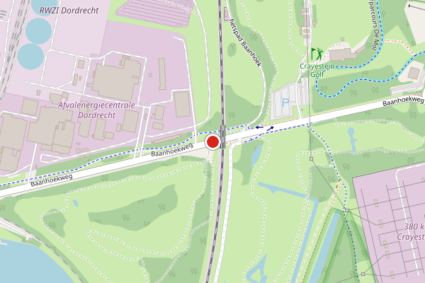 Ambulance + Brandweer samen ter plaatse op Baanhoekweg, Dordrecht op 23 juli, kaart-overzicht nieuws-bericht
