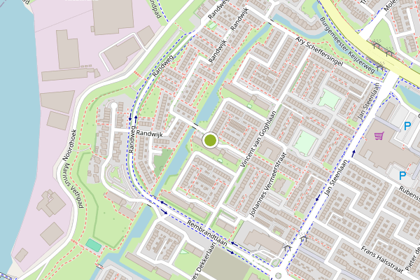 Ambulance-melding op Jozef Israelsstraat, Papendrecht op 23 juli, kaart-overzicht