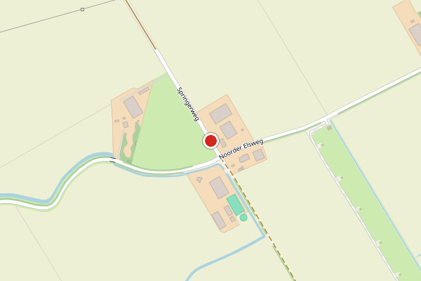 Brandweer-melding op Springerweg, Dordrecht op 24 juli, kaart-overzicht