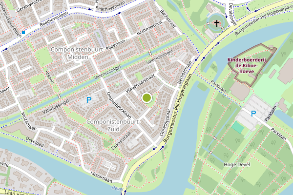 Ambulance-melding op Von Weberplantsoen, Zwijndrecht op 24 juli, kaart-overzicht
