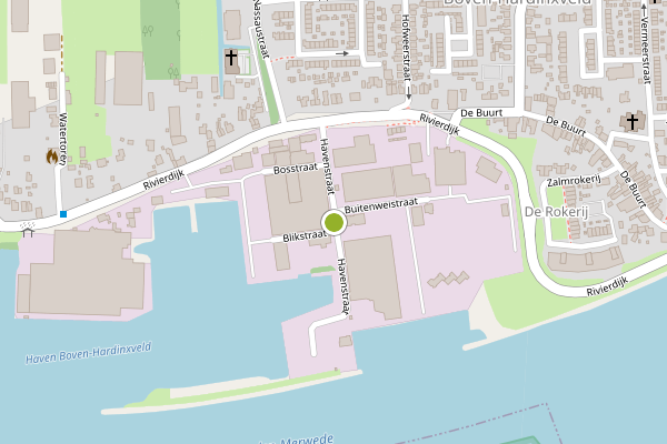 Ambulance-melding op Havenstraat, Hardinxveld-Giessendam op 25 juli, kaart-overzicht