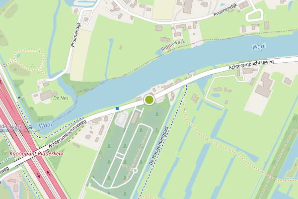Ambulance-melding op Achterambachtseweg, Hendrik-Ido-Ambacht op 25 juli, kaart-overzicht