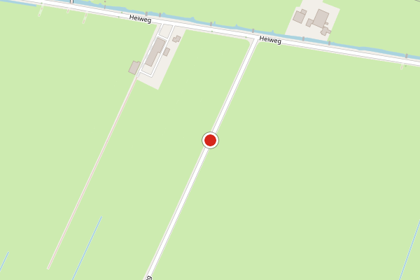 Brandweer-melding op Heiweg, Oud-Alblas op 26 juli, kaart-overzicht