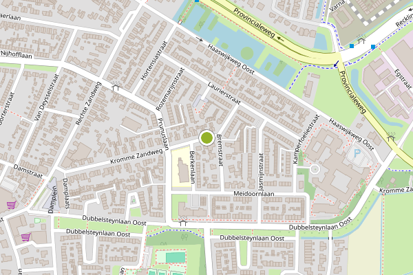 Ambulance-melding op Kromme Zandweg, Dordrecht op 26 juli, kaart-overzicht