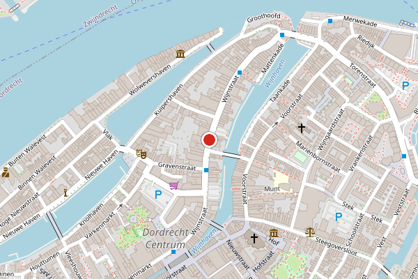 Brandweer-melding op Wijnstraat, Dordrecht op 26 juli, kaart-overzicht