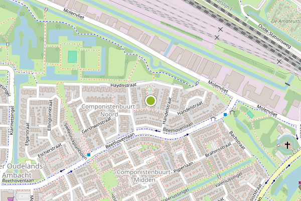 Ambulance-melding op Hindemithstraat, Zwijndrecht op 27 juli, kaart-overzicht