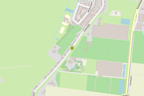 Ambulance-melding op Gatsedijk, Maasdam op 7 juli, kaart-overzicht