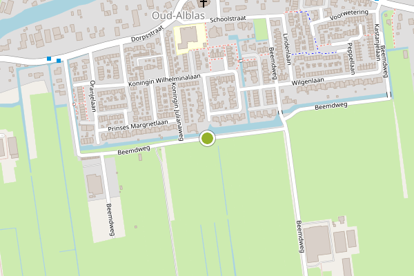 Ambulance-melding op Beemdweg, Oud-Alblas op 29 juni, kaart-overzicht