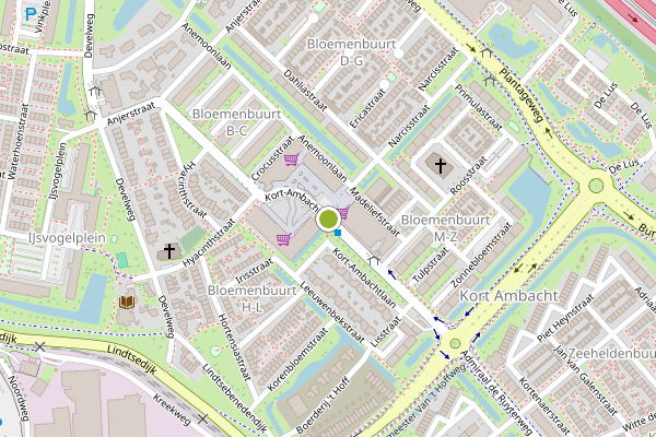 Ambulance-melding op Kort-Ambachtlaan, Zwijndrecht op 28 juli, kaart-overzicht