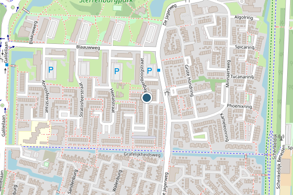 Politie-melding op Regenboogstraat, Dordrecht op 29 juli, kaart-overzicht