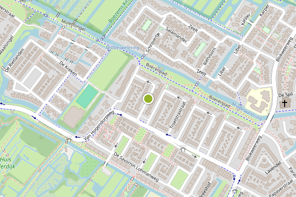 Ambulance-melding op Groen van Prinstererstraat, Alblasserdam op 30 juli, kaart-overzicht