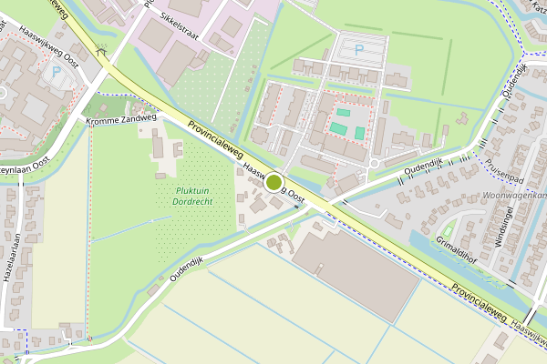 Ambulance-melding op Haaswijkweg Oost, Dordrecht op 30 juli, kaart-overzicht