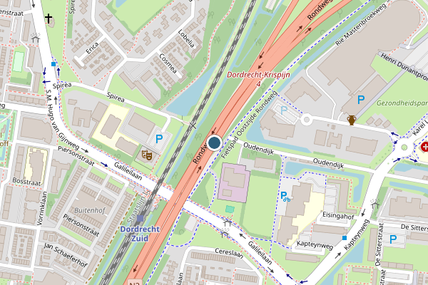 Politie-melding op Dordrecht op 30 juli, kaart-overzicht