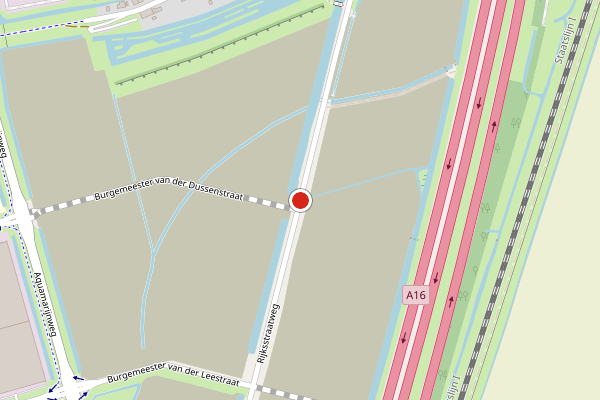 Brandweer-melding op Rijksstraatweg, Dordrecht op 31 juli, kaart-overzicht