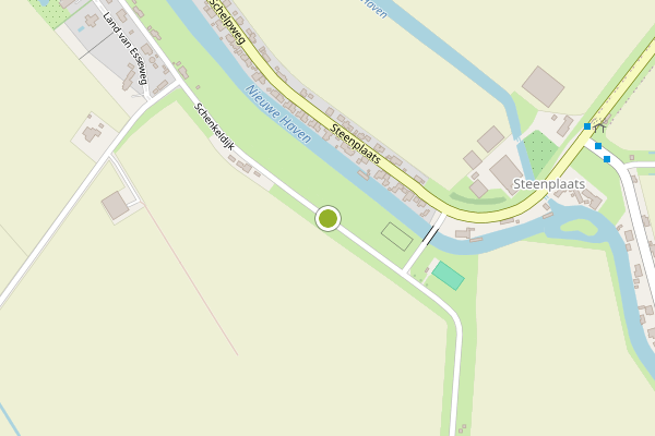Ambulance-melding op Schenkeldijk, Strijen op 31 juli, kaart-overzicht