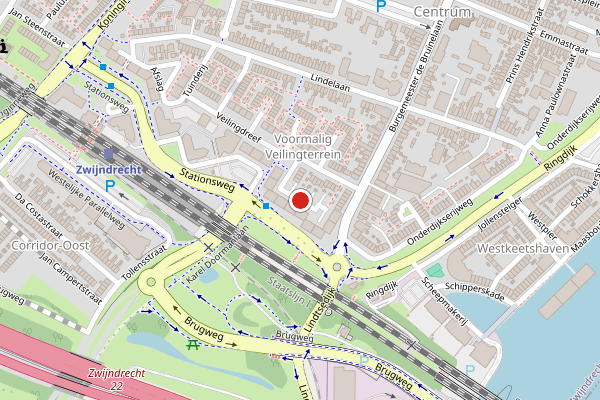 Brandweer-melding op Tomatenplein, Zwijndrecht op 31 juli, kaart-overzicht