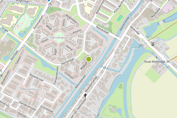 Ambulance-melding op Andromeda, Puttershoek op 1 augustus, kaart-overzicht