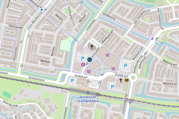 Politie-melding op Van Eesterenplein, Dordrecht op 1 augustus, kaart-overzicht