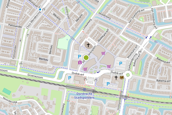 Ambulance-melding op Van Eesterenplein, Dordrecht op 1 augustus, kaart-overzicht