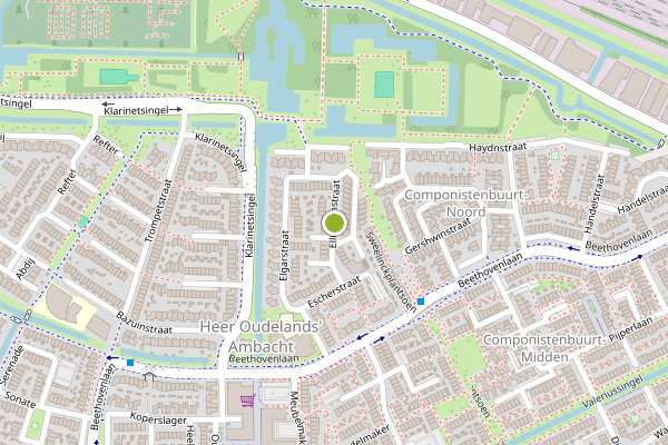 Ambulance-melding op Ellingtonstraat, Zwijndrecht op 2 augustus, kaart-overzicht