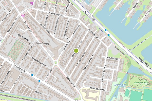 Ambulance-melding op Boeroestraat, Dordrecht op 2 augustus, kaart-overzicht