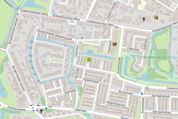 Ambulance-melding op Vijverlaan, Dordrecht op 2 augustus, kaart-overzicht
