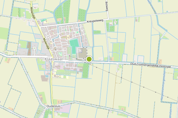 Ambulance-melding op Klaaswaal op 2 augustus, kaart-overzicht