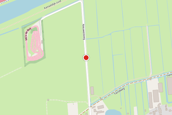 Brandweer-melding op Nieuwe Steeg, Hardinxveld-Giessendam op 2 augustus, kaart-overzicht