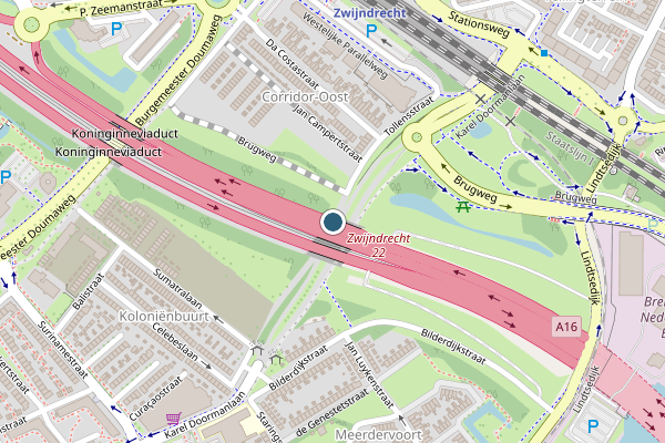 Politie-melding op Tollensstraat, Zwijndrecht op 2 augustus, kaart-overzicht