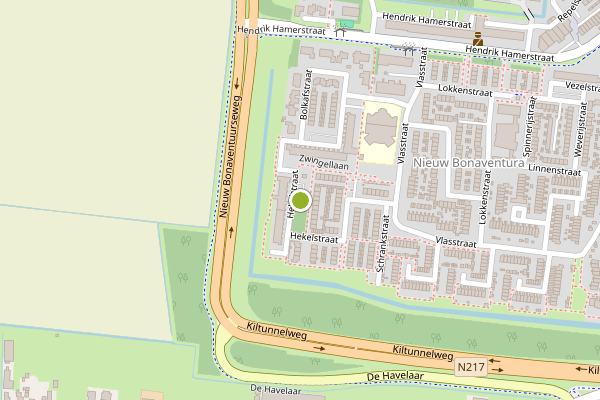 Ambulance-melding op Hekelstraat, 's-Gravendeel op 3 augustus, kaart-overzicht