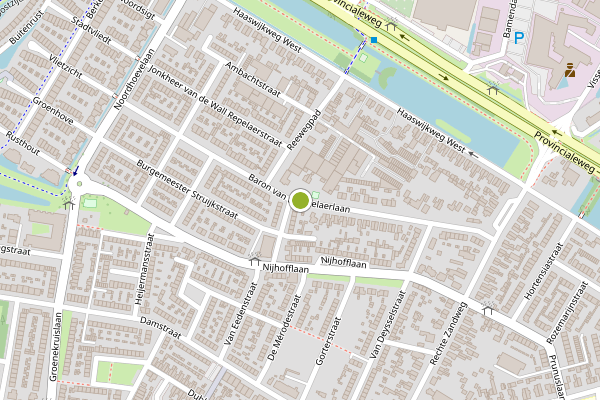 Ambulance-melding op Baron van Boetzelaerlaan, Dordrecht op 3 augustus, kaart-overzicht