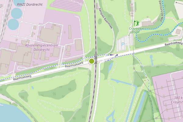 Ambulance-melding op Baanhoekweg, Dordrecht op 3 augustus, kaart-overzicht