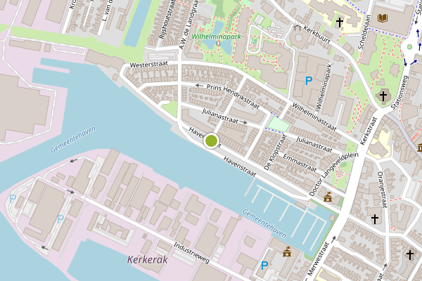 Ambulance-melding op Havenstraat, Sliedrecht op 3 augustus, kaart-overzicht