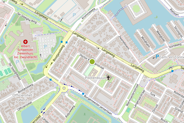 Ambulance-melding op Dr. Plesmanstraat, Zwijndrecht op 4 augustus, kaart-overzicht